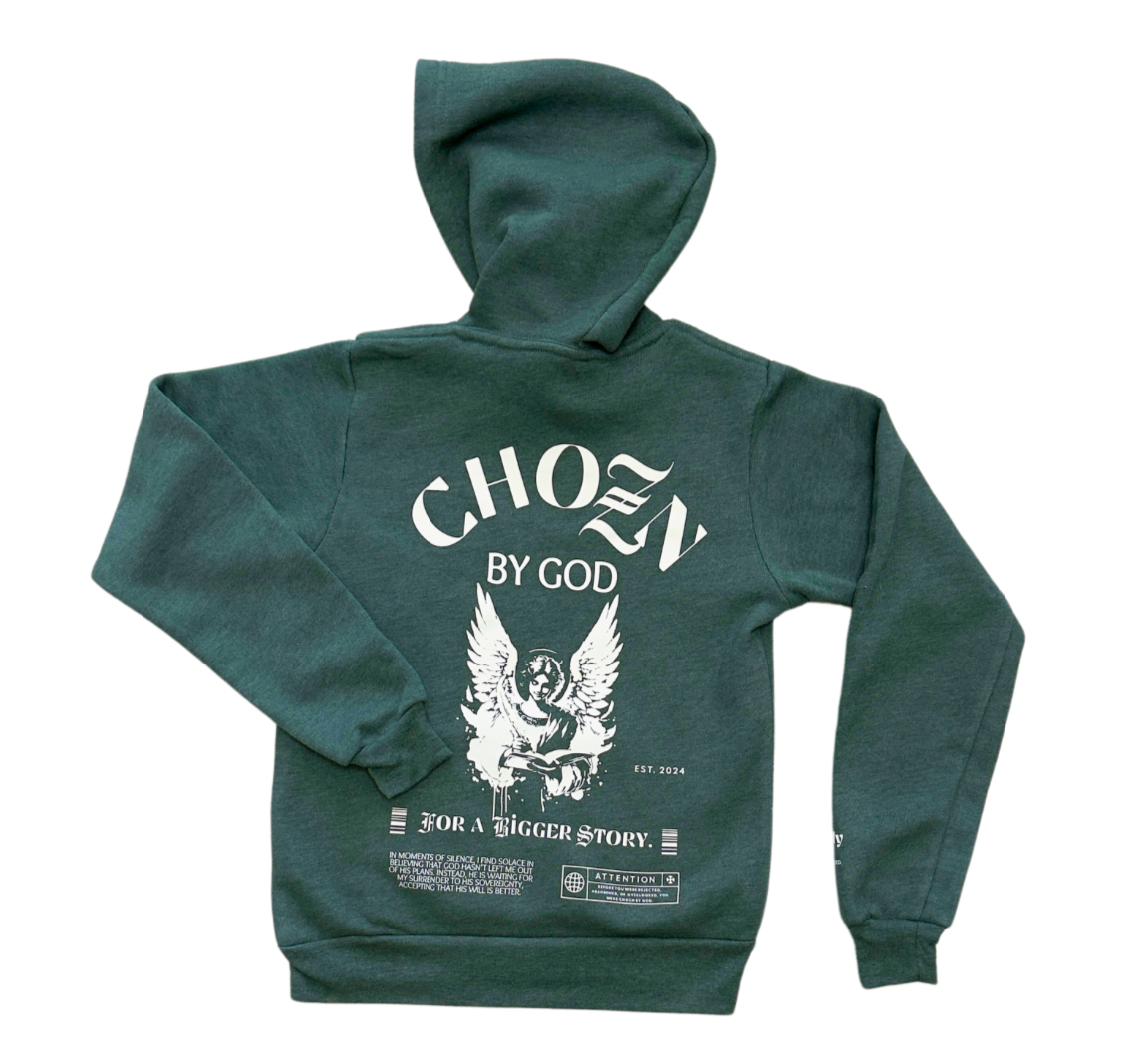 Chozn by God Pine Green Hoodie (YOUTH SIZE)