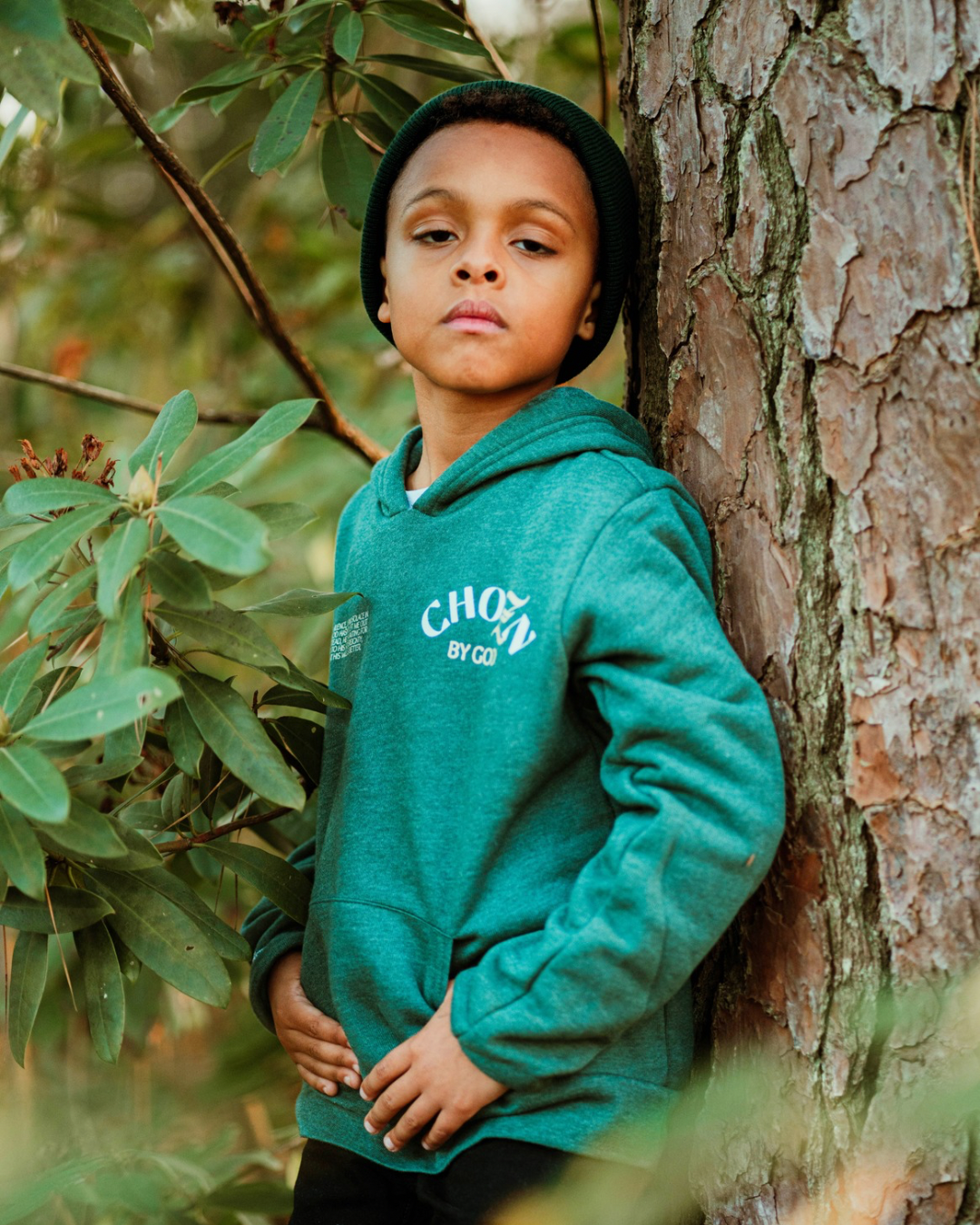 Chozn by God Pine Green Hoodie (YOUTH SIZE)