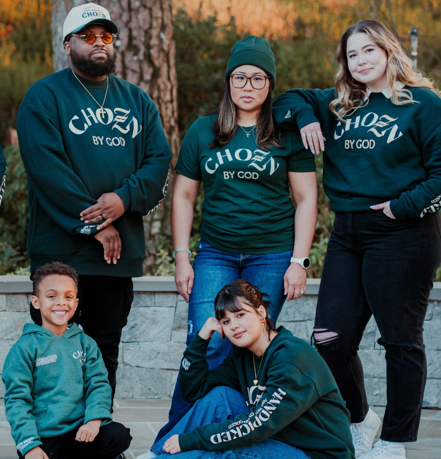 Chozn by God Pine Green Hoodie (YOUTH SIZE)