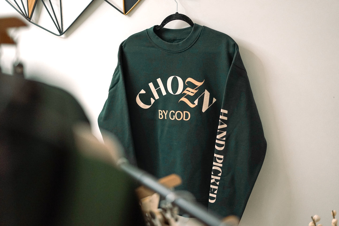 Chozn by God Pine Green Crewneck