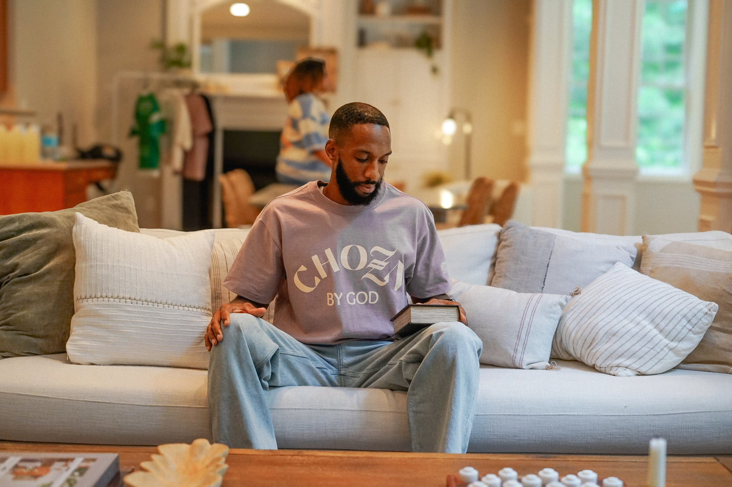 Chozn By God Lavender Latte Heavyweight Tee