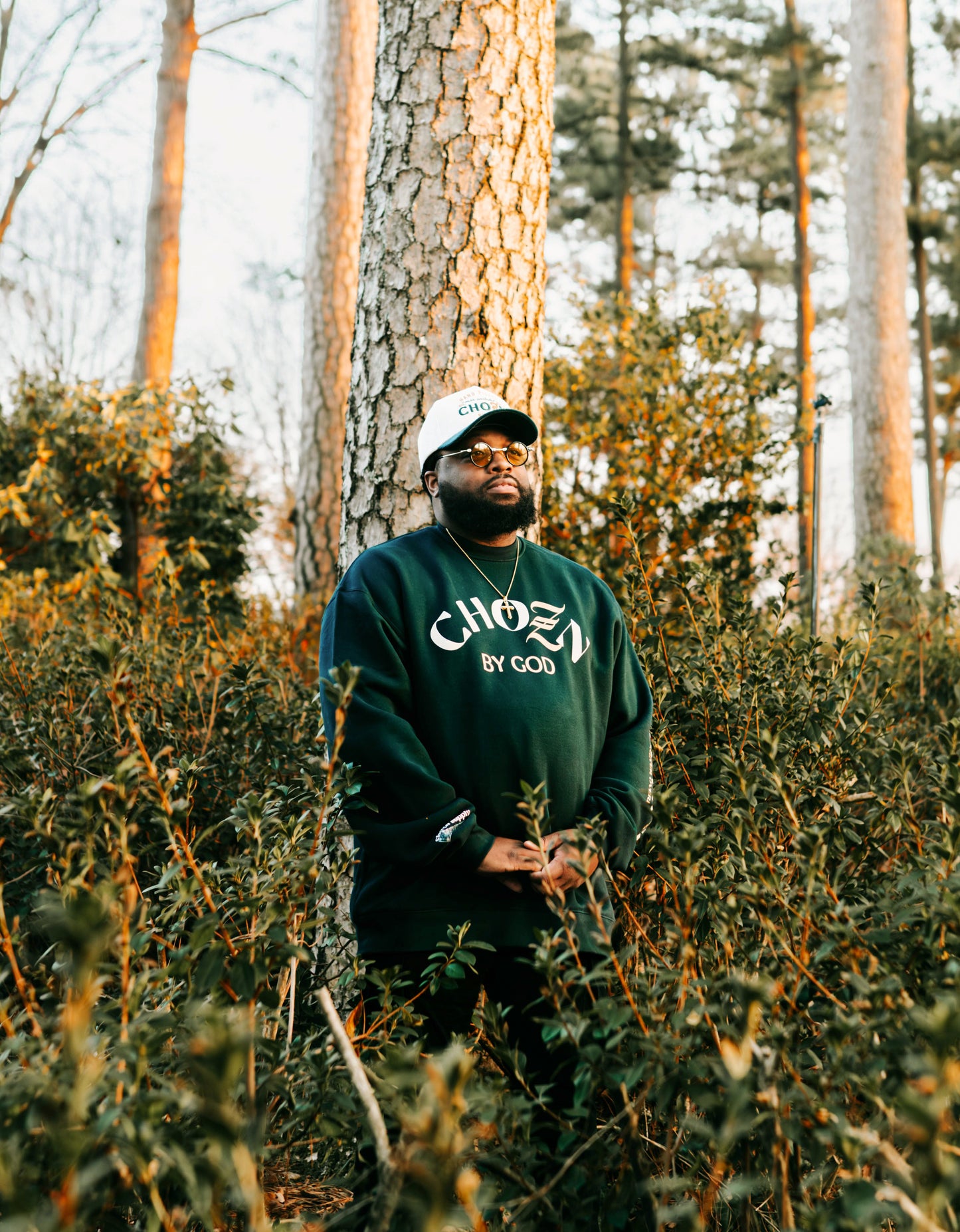 Chozn by God Pine Green Crewneck