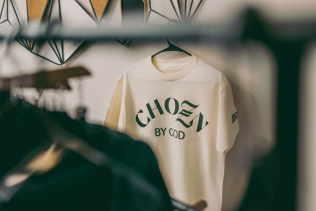 Chozn By God Tee Cream and Green