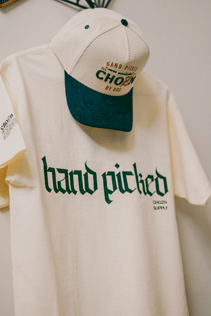 Chozn By God Tee Cream and Green