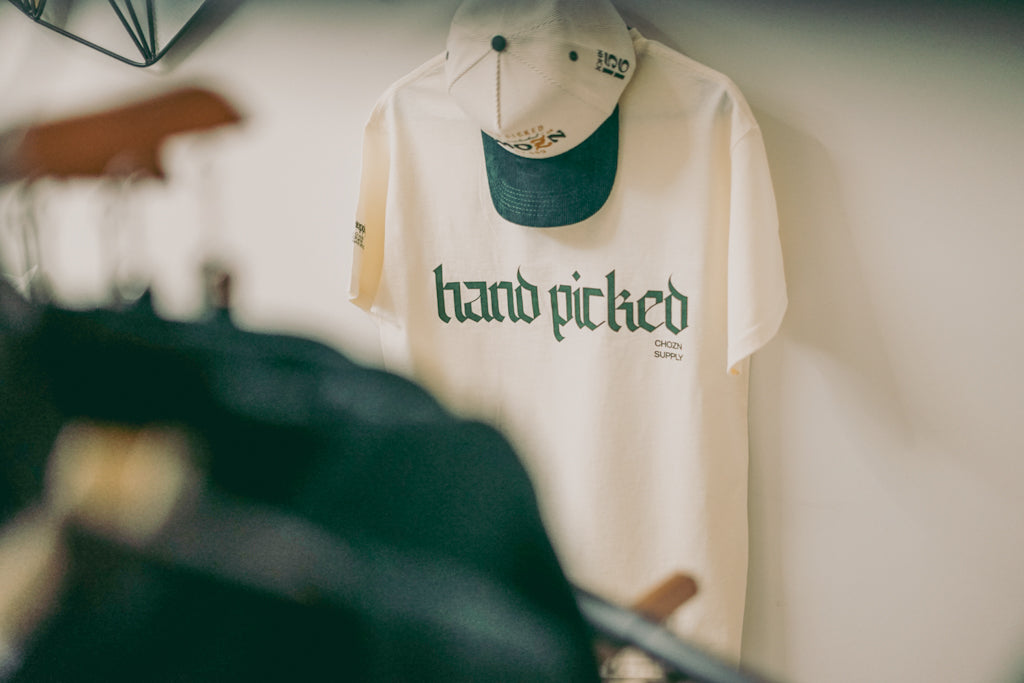 Chozn By God Tee Cream and Green