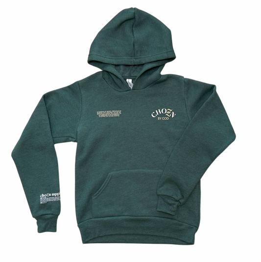 Chozn by God Pine Green Hoodie (YOUTH SIZE)