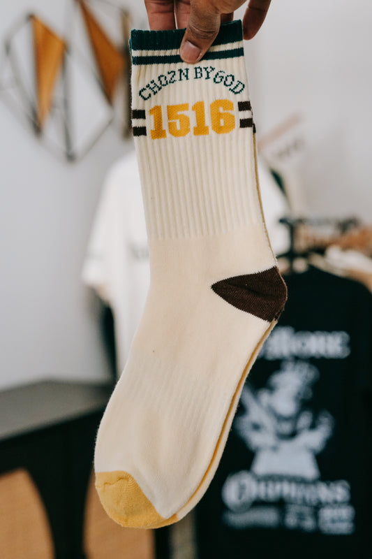Eden’s Emerald Premium Socks (Cream)