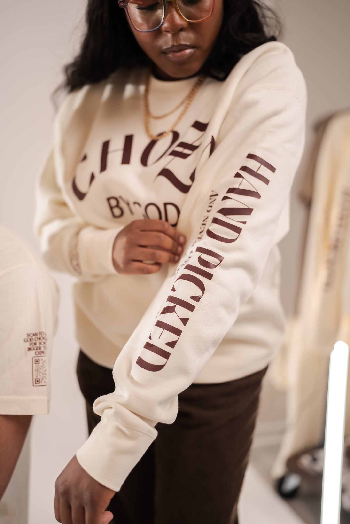 Mocha Latte Chozn By God Sweatshirt